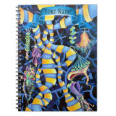 Chic Luminescence Contemporary Geometric Abstrakt Notizblock (Vorderseite)