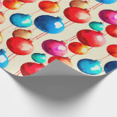 Chic Luxe Weihnachten Wasserfarbe Farben Bausteine Geschenkpapier (Ecke)