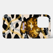 Chic Luxurious Wild Salty Girl Bday Geschenk Girl Case-Mate iPhone Hülle (Rückseite (Horizontal))