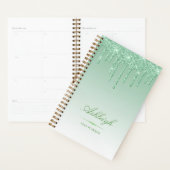 Chic Luxury Glitzer Tropfen Green 2024 Planer (Anzeige)
