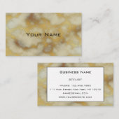 Chic Luxury Gray & Gold Marmor Muster Hintergrund Visitenkarte (Vorne/Hinten)