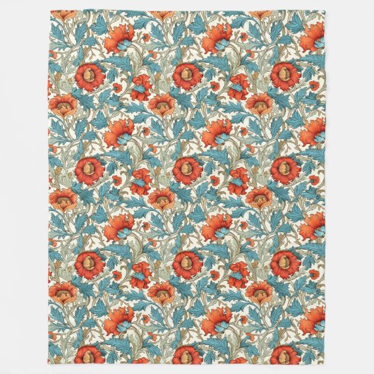 Chic Luxury Heritage William Morris Prints Fleecedecke (Vorderseite)