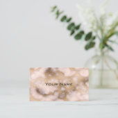 Chic Luxury Rose Gold Marmor Muster Hintergrund Visitenkarte (Stehend Vorderseite)