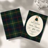 Chic Luxury Teddy Bear Baby Shower Einladung