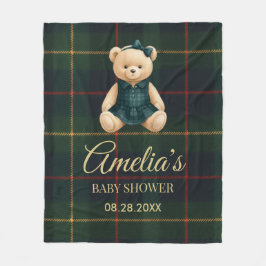 Chic Luxury Teddy Bear Baby Shower  Fleecedecke
