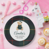 Chic Luxury Teddy Bear Baby Shower  Pappteller (Party)