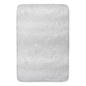 Chic Luxury White Silver Glitzer Pattern Badematte (Vorderseite Vertikal)