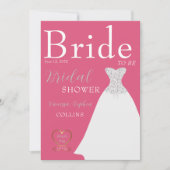 Chic Magazine Cover Brautparty Einladung (Vorderseite)