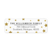 Chic Magical Gold & Black Stars & Polka Dot (Vorne)