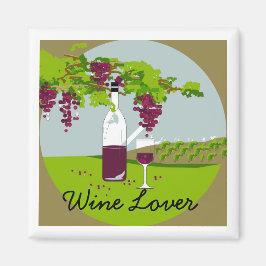 CHIC MAGNET_"Wine Lover"_VINEYARD THEMA Magnet