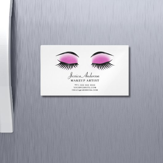 Chic Makeup Artist Magnetische Visitenkarte