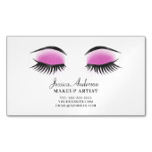 Chic Makeup Artist Magnetische Visitenkarte (Vorderseite)