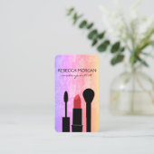 Chic Makeup Beauty Visitenkarte (Stehend Vorderseite)