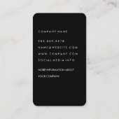 Chic Makeup Beauty Visitenkarte (Rückseite)