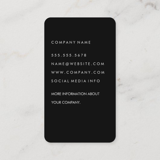 Chic Makeup Beauty Visitenkarte (Rückseite)