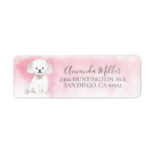 Chic Maltese Return Address Label (Vorne)