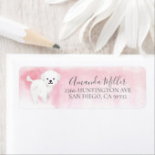 Chic Maltese Return Address Label (Insitu)