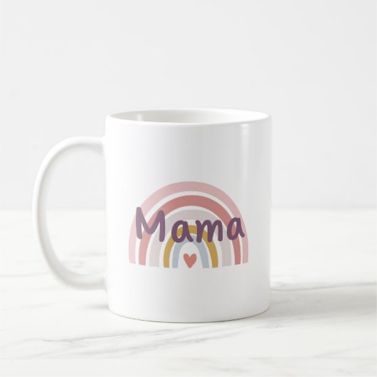 Chic "Mama" Rainbow Kaffeetasse (Links)