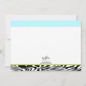 Chic Mama to be Shower Invitation 1 Einladung (Rückseite)