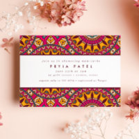 Chic Mandala Henna farbenfrohe indische Babydusche