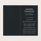 Chic Marble and Foil Geometric Visitenkarten (Innenseite Aufgefaltet)