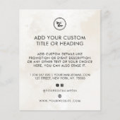 Chic Marble Custom Business Logo & Social Media Flyer (Vorne)