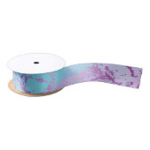 Chic Marble | Glitzy Glam Violet Lila Blue Ombre Satinband (Spule)