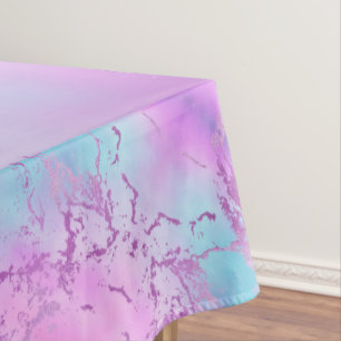 Chic Marble   Glitzy Glam Violet Lila Blue Ombre Tischdecke