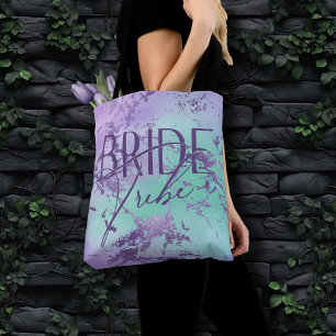Chic Marble   Lavender Lila und Mint Braut Tribe Tasche
