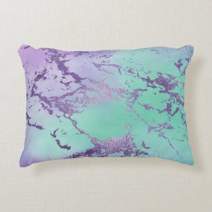 Chic Marble Lavender Lila und Minze Green Dekokissen