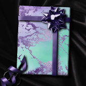 Chic Marble | Lavender Lila und Minze Green Geschenkpapier