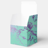 Chic Marble | Lavender Lila und Minze Green Geschenkschachtel (Geöffnet)