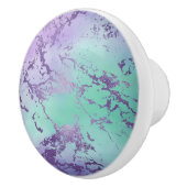 Chic Marble | Lavender Lila und Minze Green Keramikknauf (Rechts)
