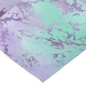 Chic Marble | Lavender Lila und Minze Green Kurzer Tischläufer (Ecke)