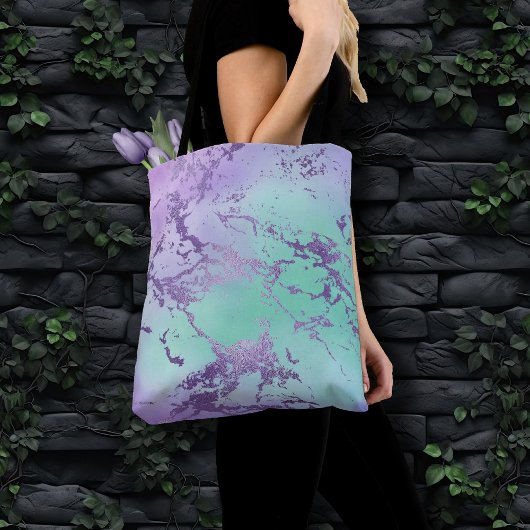 Chic Marble | Lavender Lila und Minze Green Tasche