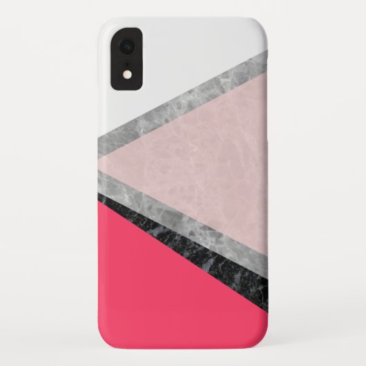 Chic Marble Layered Geometric Case-Mate iPhone Hülle (Rückseite)