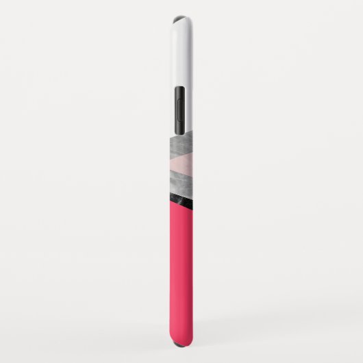 Chic Marble Layered Geometric Case-Mate iPhone Hülle (Hinten/Rechts)