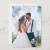 Chic Marble Rose Gold Glitzer Foto Save the Date Einladung (Rückseite)