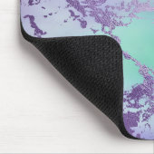 Chic Marble | Violet Lavender Lila Minze Green Mousepad (Ecke)