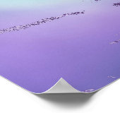 Chic Marble | Violet Lavender Lila Minze Green Poster (Ecke)