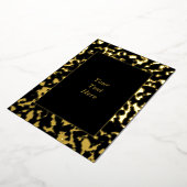 Chic Marbled Gold Foil Blank Einladungskarte Folieneinladung (Gedreht)