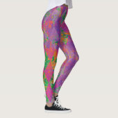 Chic Mardi Gras Lila Harlequin Pattern Leggings (Rechts)