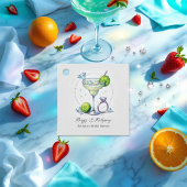 Chic Margaritas und Matrimony Brautparty Geschenkanhänger