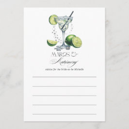 Chic Margs and Matrimony Brautparty Hinweiskarte