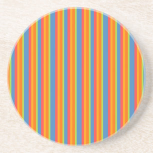Chic Marigold Medley Striped Sandstone Untersetzer