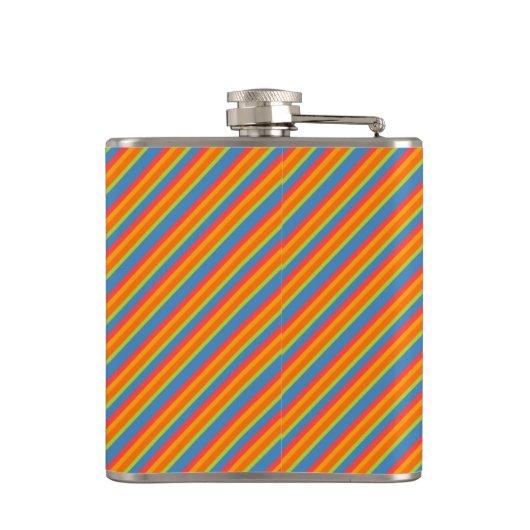 Chic Marigold Medley Striping Hip Flask Flachmann (Rückseite)