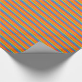 Chic Marigold Medley Striping Wrapping Paper Geschenkpapier (Ecke)