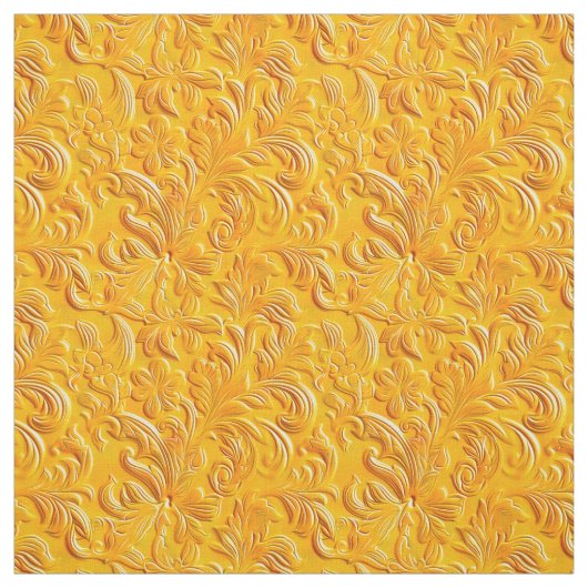 Chic marigold tooled leather  stoff (Muster)