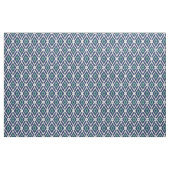 Chic marineblau-blaues Rautenmuster Stoff (Yard (91,4 cm))