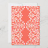 Chic marokkanische Lace Erntedank Party Einladung (Rückseite)